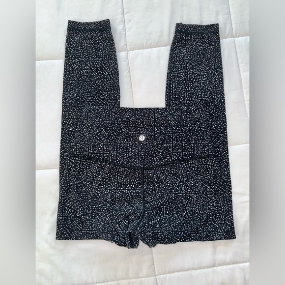 Lululemon Align Pant II 25" Night View White Black abstract polka dot - Picture 9 of 13